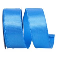 1.5 Inch Turquoise Satin Ribbon With Wired Edges, 10 Yard Spool (1 Spool) SALE ITEM